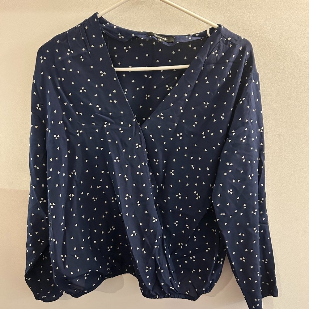 Madewell Silk Heart Shirt